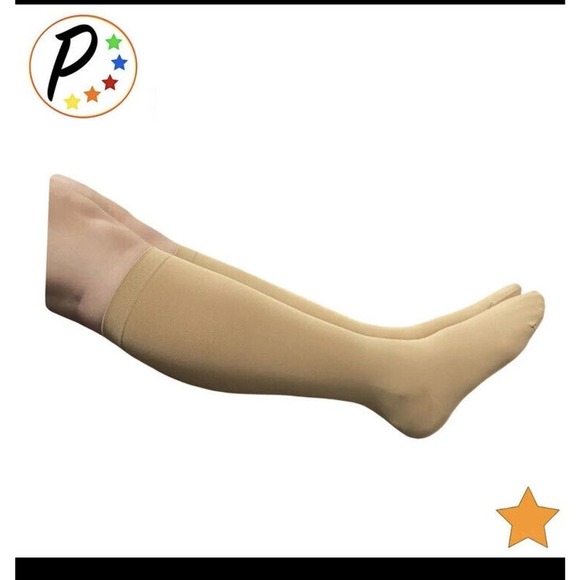 Presadee Sheer Premium 15-20 mmHg Moderate Compression Leg Closed Toe Socks L/XL - Picture 3 of 8